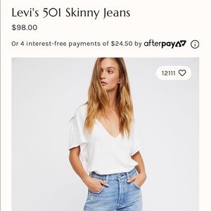 Levi’s 501 Skinny Jeans